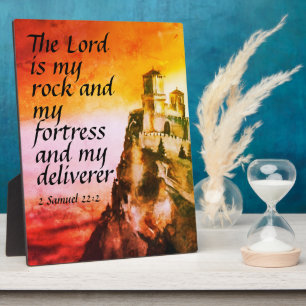 2 Samuel 22:2   Plaque