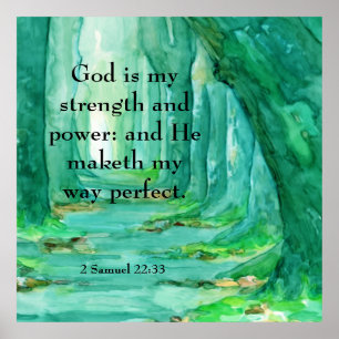 2 Samuel 22:33  Poster