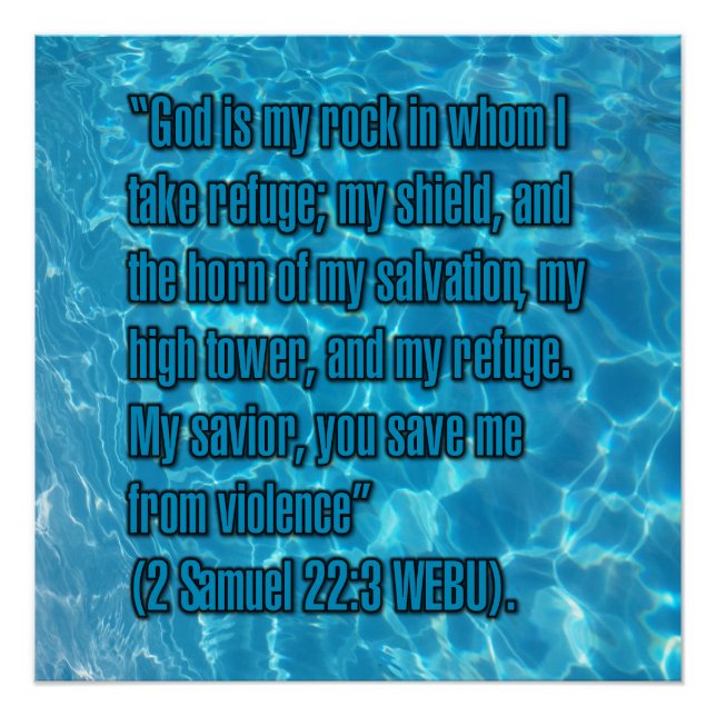 2 Samuel 22:3 WEBU Poster (Front)