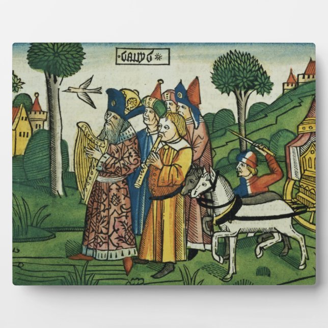 2 Samuel 6 1-5 David brings the Ark to Jerusalem, Plaque (Front)