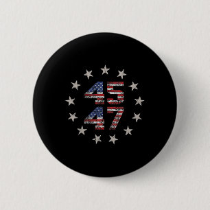 2 Side Trump 2024 President 45 47 American Flag Tr 6 Cm Round Badge