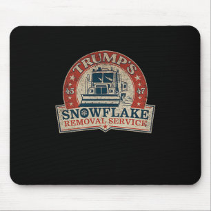 2 Side Trumps Snowflake Removal Service Funny Trum Mouse Pad