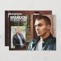 2 Sided 3 Photo Model Actor Promotional