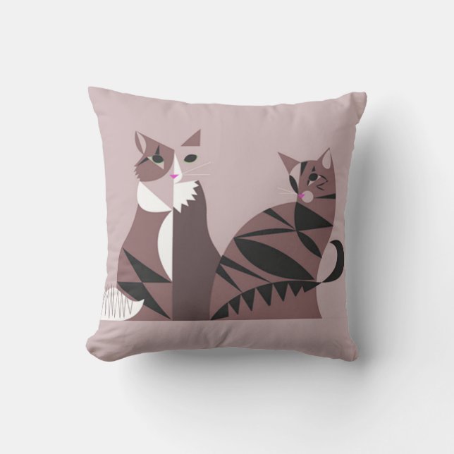 2 Sided Cat Pillow (Front)