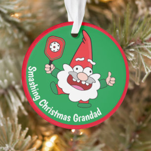 🎅🤶2 sided customisable  Christmas pickleball  Ornament