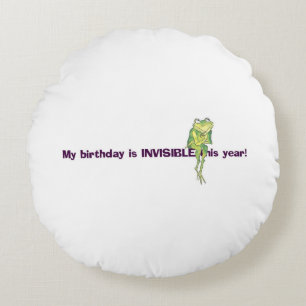 2-SIDED INVISIBLE BIRTHDAY & LEAP YEAR ROUND CUSHION
