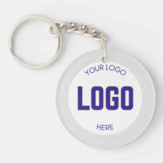 2 sided Logo on Clean Company Business  Key Ring