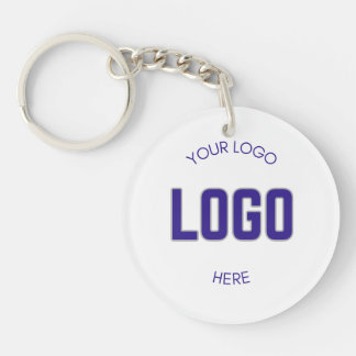 2 sided Logo on Clean Company Business  Key Ring