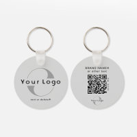 2 sided Logo & QR Code on Silver Company Business