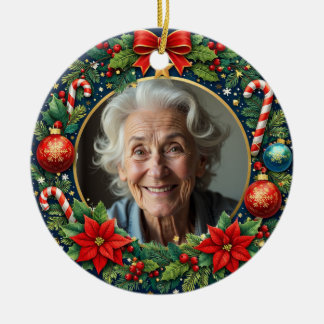 2 sided Memorial Christmas  Ceramic Tree Decoration