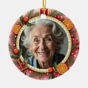 2 sided Memorial Christmas Forever Near – Memorial Ceramic Tree Decoration