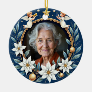 2 sided Memorial Christmas Heavenly Harmony Ceramic Tree Decoration