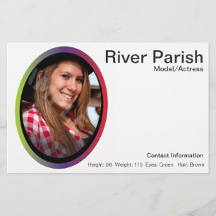 2 sided Model Headshot Cards Models Actors