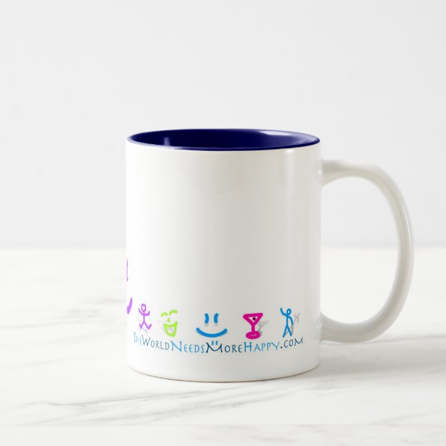 2-Sided More Happy Icon Mug (Right)