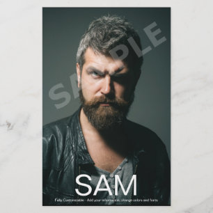 2 sided Photo Actor Comp Zed Card