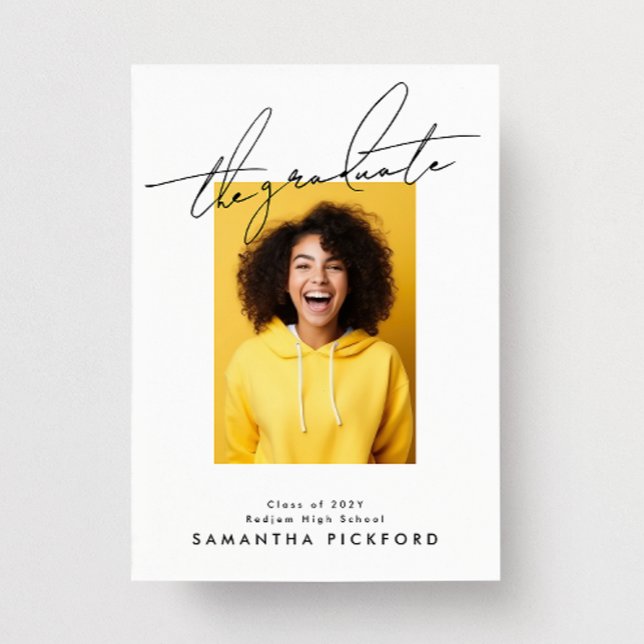 2 sided Photo High School The Graduate Announcement (Creator Uploaded)