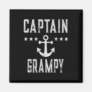 (2 Sided Print) Vintage Captain Grampy Boating Lov Magnet
