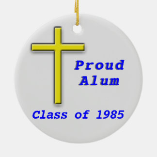 2 sided Saint Alice School Colour Patch Ceramic Tree Decoration