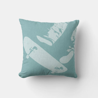 2 Sided Skateboard Jump - Throw Pillow