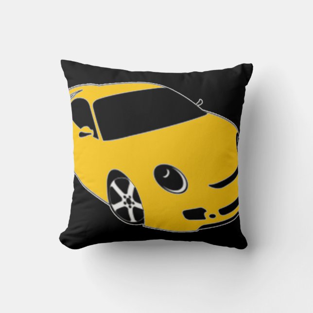2 Sided Sportscar Pillow (Front)