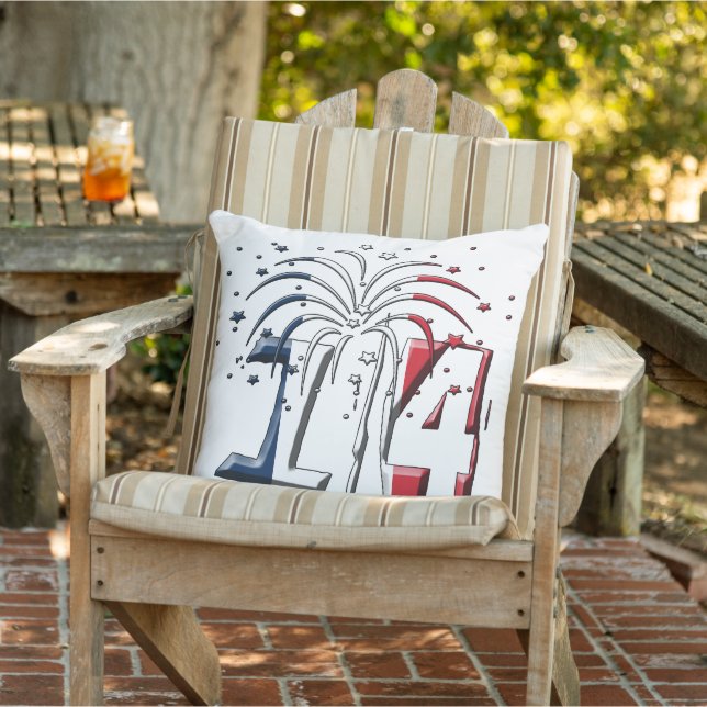 2 sides French Flag Quatorze Juillet Bastille Day Cushion (Chair)