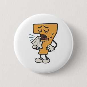 (2 Sides) Funny Sick Seven 67 Costume For Trending 6 Cm Round Badge
