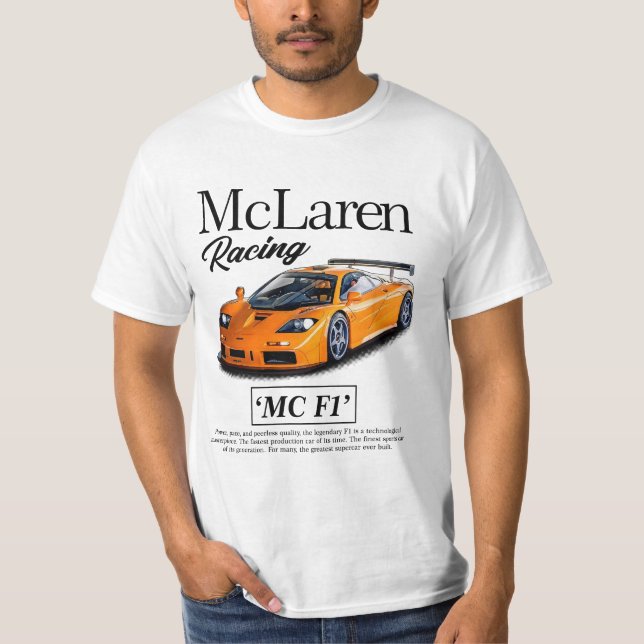 2 Sides McLaren F1 Racing Hoodie - Gifts For Car G T-Shirt (Front)