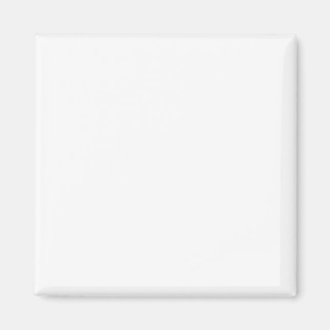 2" Square Photo Magnet Announcement Card (Front)