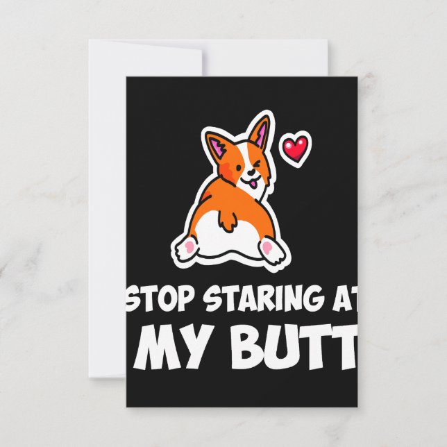 2 Stop Starting At My Butt Save The Date (Front)