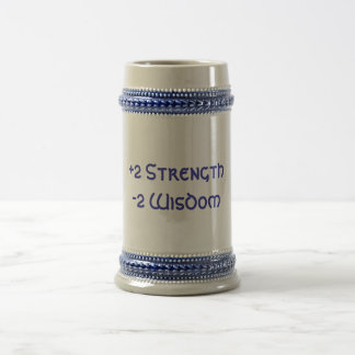 +2 Strength, -2 Wisdom Beer Stein