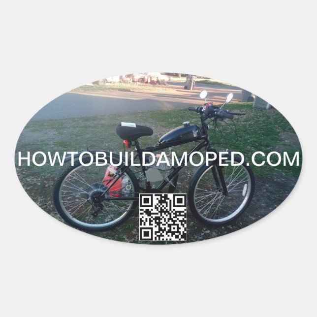 2-Stroke Clutch Cover Sticker Decal 80cc 66cc 48cc (Front)