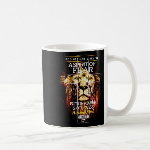 2 Timothy 1_7 Christian Cross Religious Bible Vers Coffee Mug