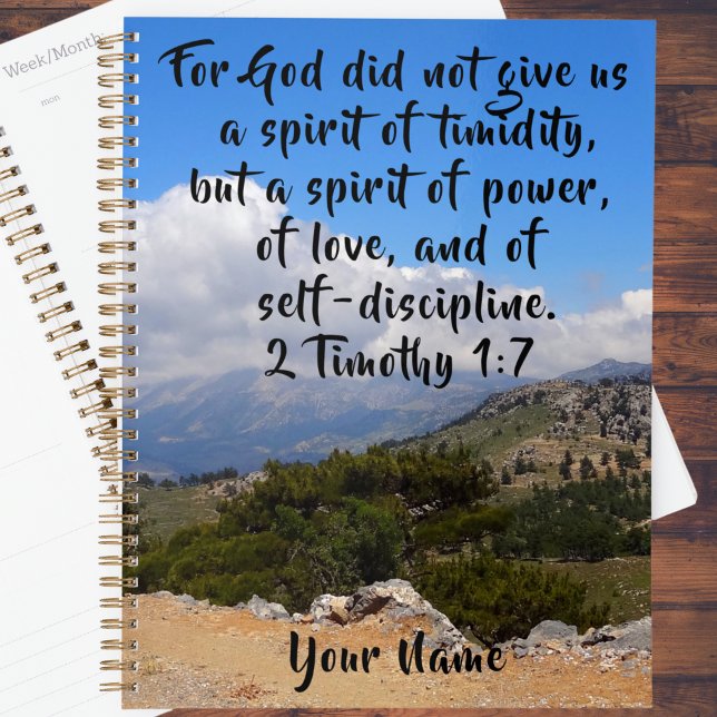 2 Timothy 1:7 Custom Bible Verse Planner (Creator Uploaded)