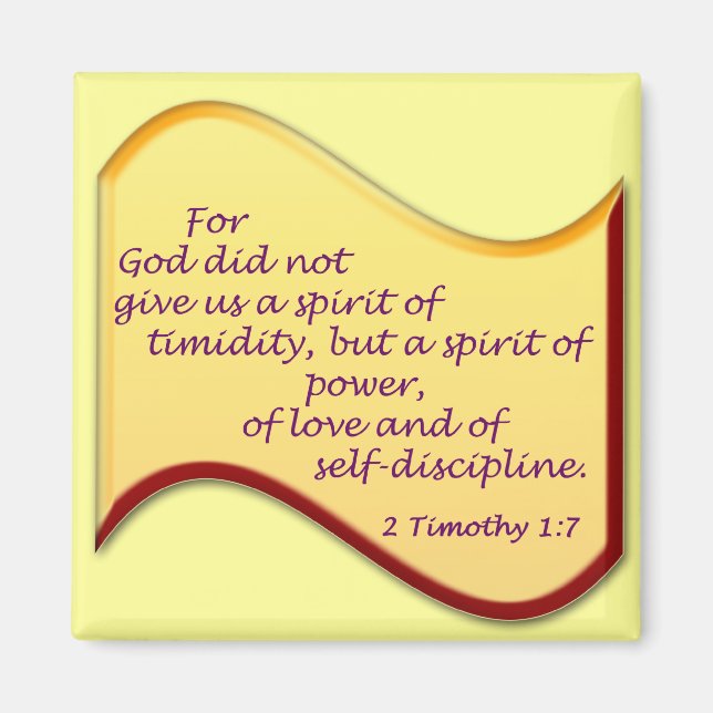 2 Timothy 1:7 Magnet (Front)