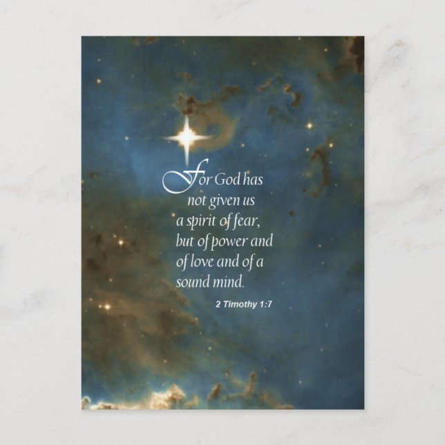 2 Timothy 1:7 Postcard (Front)