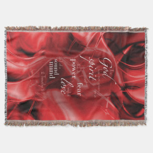 2 Timothy 1:7 Throw Blanket