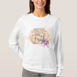 2 Timothy 4:7 - I have kept the faith Peach T-Shirt