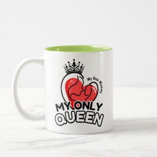 2-Tone Mug 11oz : My Only Queen (green)