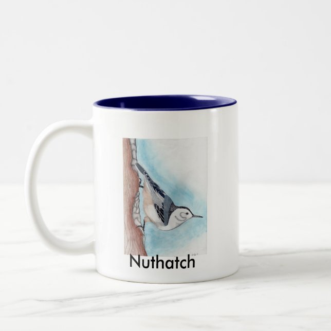 2 Tone Nuthatch Mug (Left)
