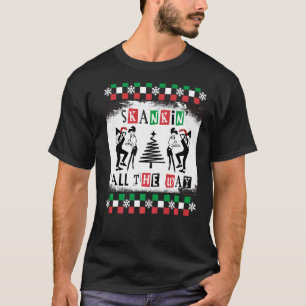 2 Tone Ska Skankin All The Way Ugly Christmas   T-Shirt