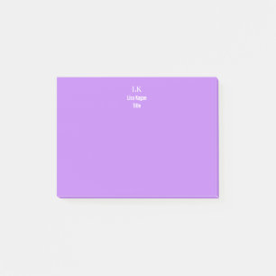 2 Toned Personalised Monogram Custom Post-it Notes