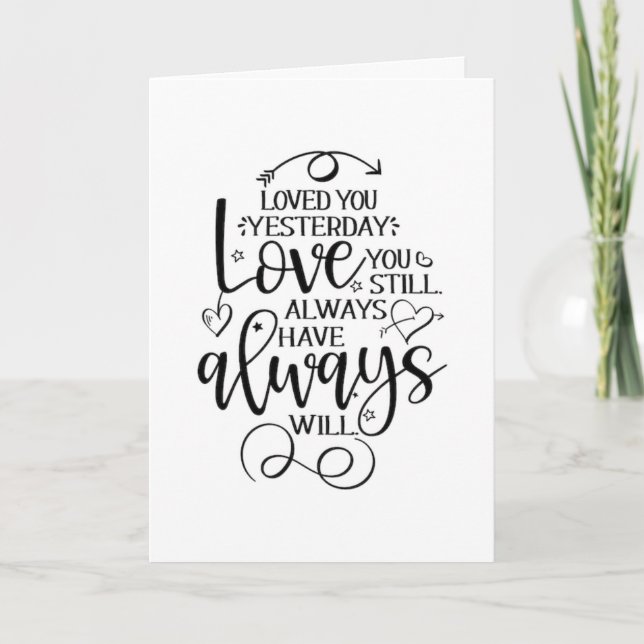 2 TOTALLY DIFFERENT PEOPLE IN LOVE FOREVER CARD (Front)