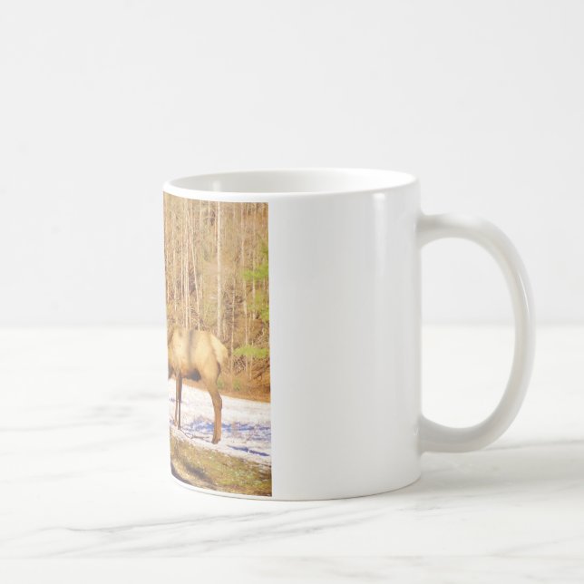 2~ two Bull Elk in the snow Coffee Mug (Right)