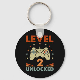 2 Unlocked Video Gamer 2nd Birthday 2 Year Old Boy Key Ring