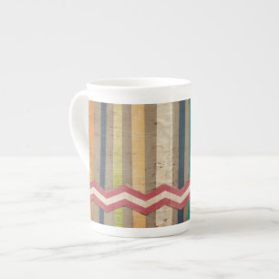 2-Up Paper Fences II Bone China Mug