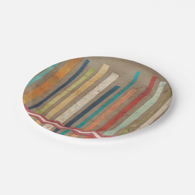 2-Up Paper Fences II Paper Plate (Angled)