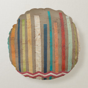 2-Up Paper Fences II Round Cushion