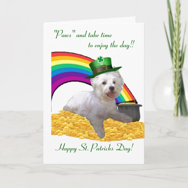 2. Westie St Patricks Card (Front)