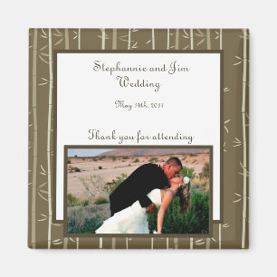 2"x2" Announcement Magnet Bamboo Bliss