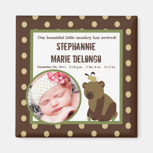 2"x2" Announcement Magnet Enchanted Hollow Forest